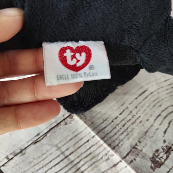 Ty Merlin Black Cat Witch Hat Plush Ty Lux Plush Soft Toy 2005 - Picture 6 of 8